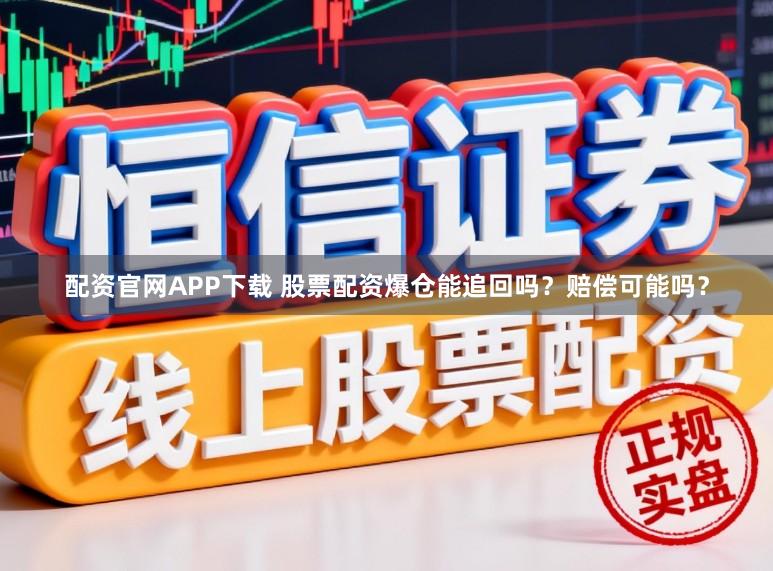 配资官网APP下载 股票配资爆仓能追回吗？赔偿可能吗？