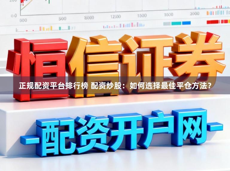 正规配资平台排行榜 配资炒股：如何选择最佳平仓方法？